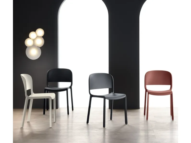 Sedia in polipropilene Dome260 di Scavolini