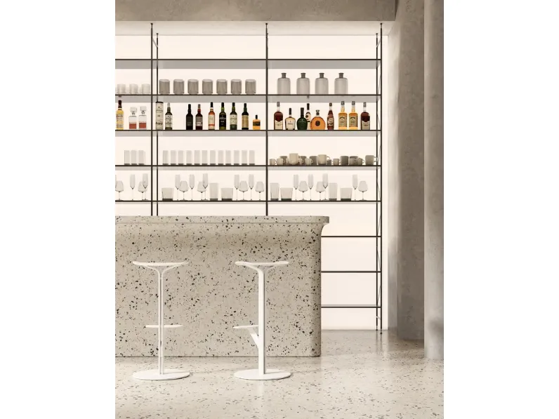 Sgabello Duetto Stool in polipropilene di MDF Italia