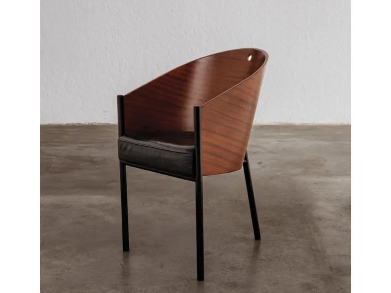 Sedia Ebanista in legno con seduta imbottita di Sigerico