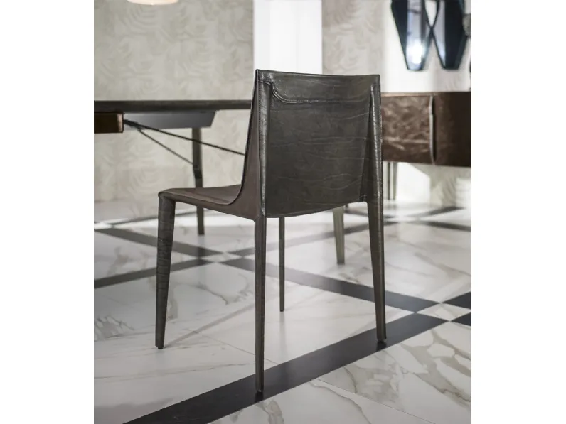 Sedia Emily in pelle toscana di Arketipo