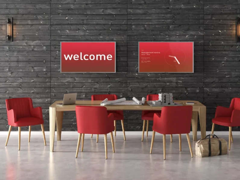 Sedia in pelle Embrasse di Estel