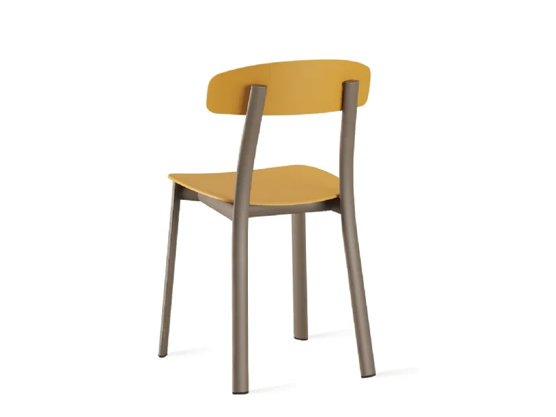 Sedia Feluca Pop in polipropilene e acciaio di Infiniti