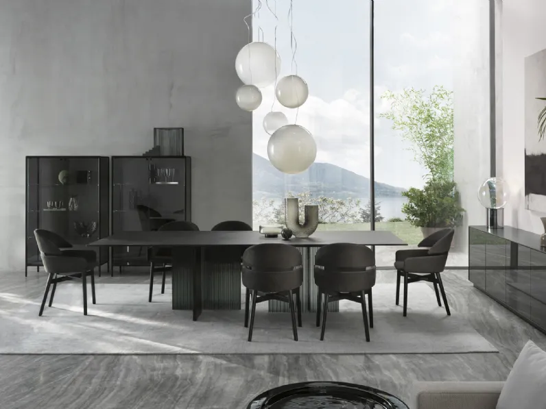 Sedia in pelle Lloyd di Fiam