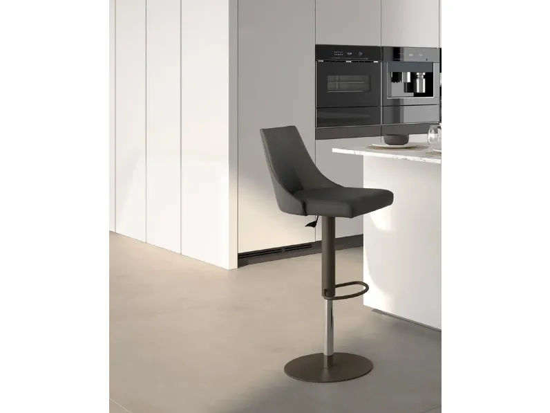 Sgabello in ecopelle Flick di Easyline