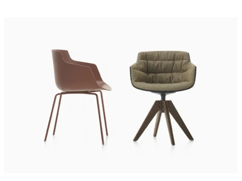 Sedia Flow Chair in policarbonato di MDF Italia