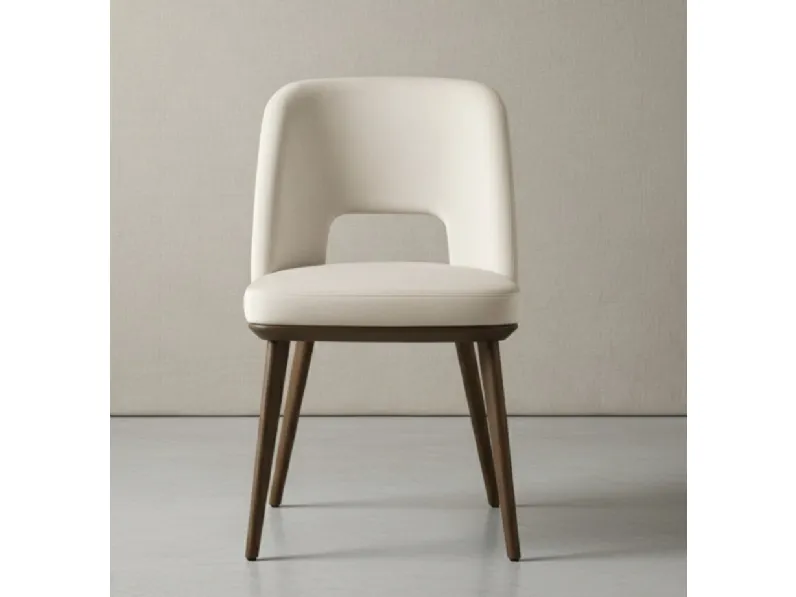 Sedia in pelle Foyer di Calligaris