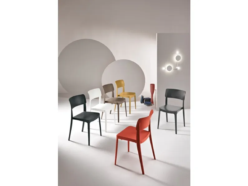 Sedia in polipropilene Fra di Ikone Casa