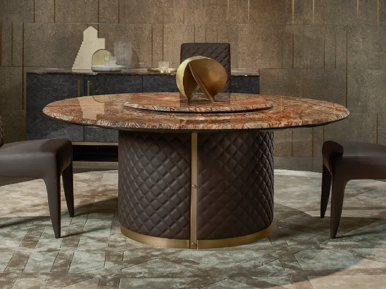 Sedia Frida in pelle trapuntata di Daytona Home