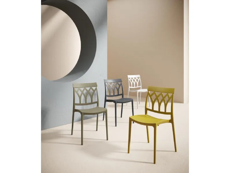 Sedia impilabile Frida di MaxHome