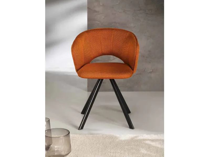 Sedia Gea in tessuto di Capodarte