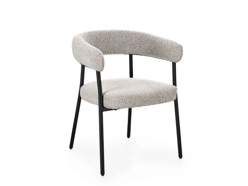 Sedia Giaele in tessuto imbottito di Bizzotto