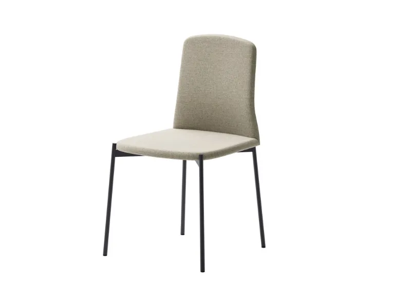 Sedia Giara in tessuto con struttura in metallo di Veneta Cucine