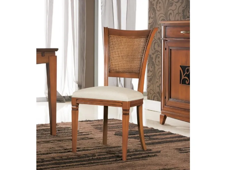 Sedia Giorgia art 3001 in Noce Biondo di Padovani Mobili