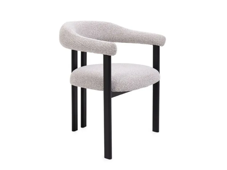 Sedia Giuditta in tessuto imbottito di Bizzotto