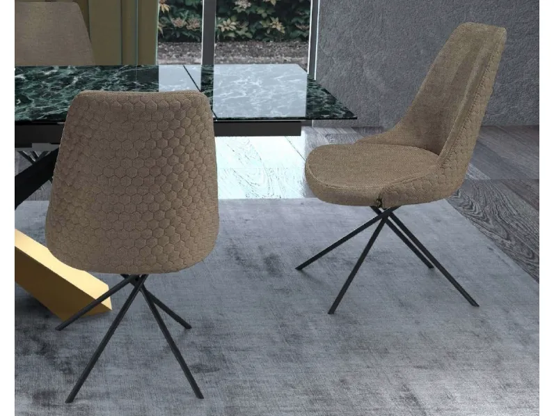 Sedia Grace in tessuto trapuntato di Abitare Interior