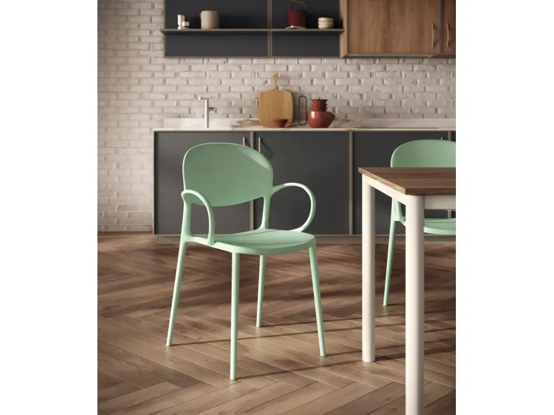 Sedia House con braccioli di Scavolini