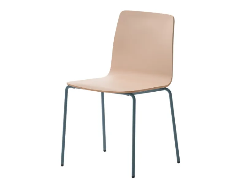 Sedia Inga in tecnopolimero con struttura in acciaio di Veneta Cucine