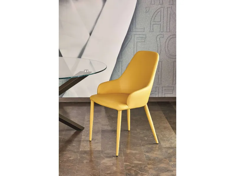 Sedia Matilda in ecopelle di Ingenia