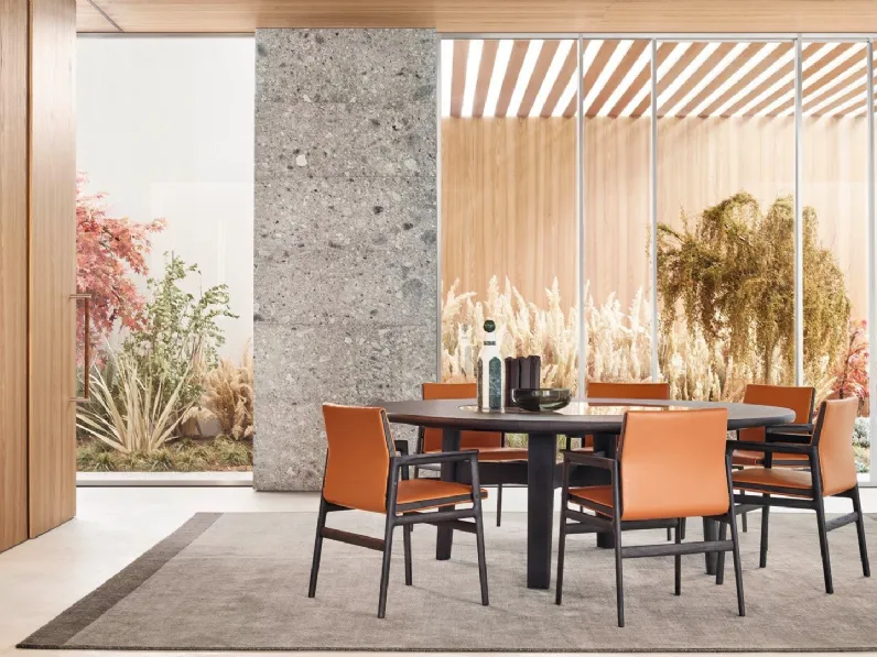 Sedia in pelle Ipanema di Poliform