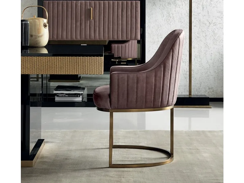 Sedia Isabel in tessuto imbottito di Daytona Home