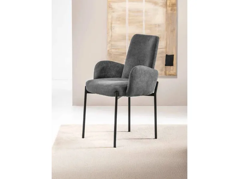 Sedia Isla in tessuto imbottito di Capodarte