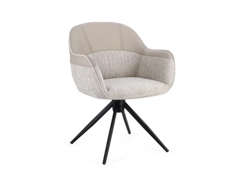 Sedia girevole Isotta di Bizzotto