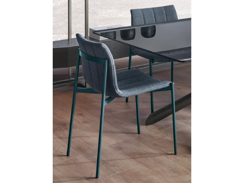 Sedia Jackie in tessuto di Cantori