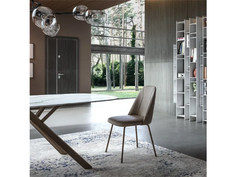 Sedia in ecopelle Jois di Easyline