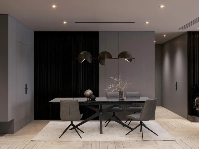 Sedia in ecopelle Jordan di Bizzotto