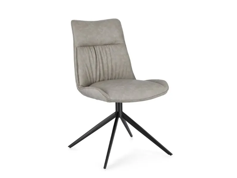 Sedia in ecopelle Jordan di Bizzotto