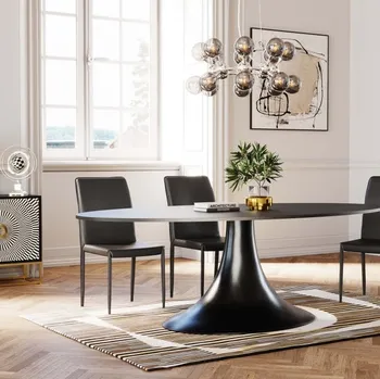 Sedia in cuoio nero Milano di Kare Design