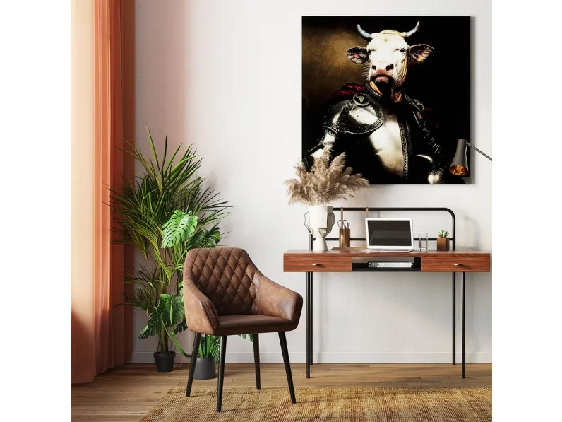 Sedia San Remo in ecopelle con braccioli di Kare Design