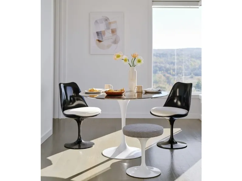 Sedia Tulip Chair in fibra di vetro di Knoll