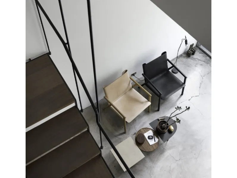 Sedia in cuoio 1085 Edition di Kristalia