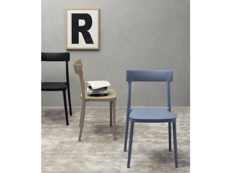 Sedia Lean in polipropilene di Scavolini