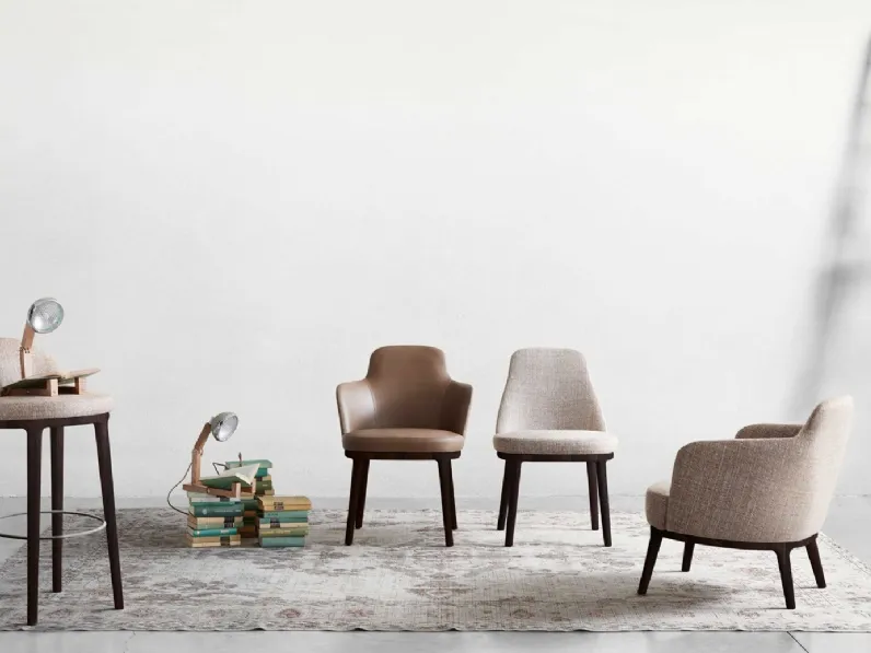 Sedia con struttura in legno Lucylle di Lema