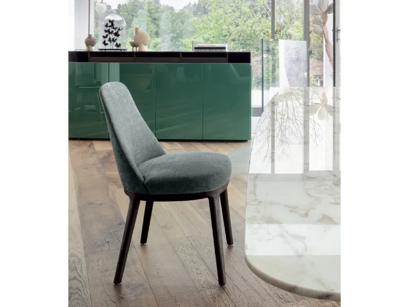 Sedia con struttura in legno Lucylle di Lema