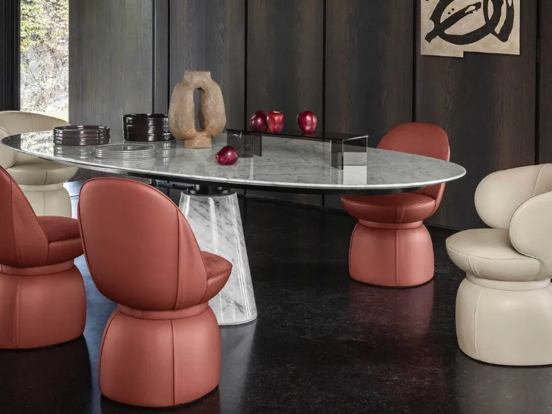 Sedia Leplì di Poltrona Frau