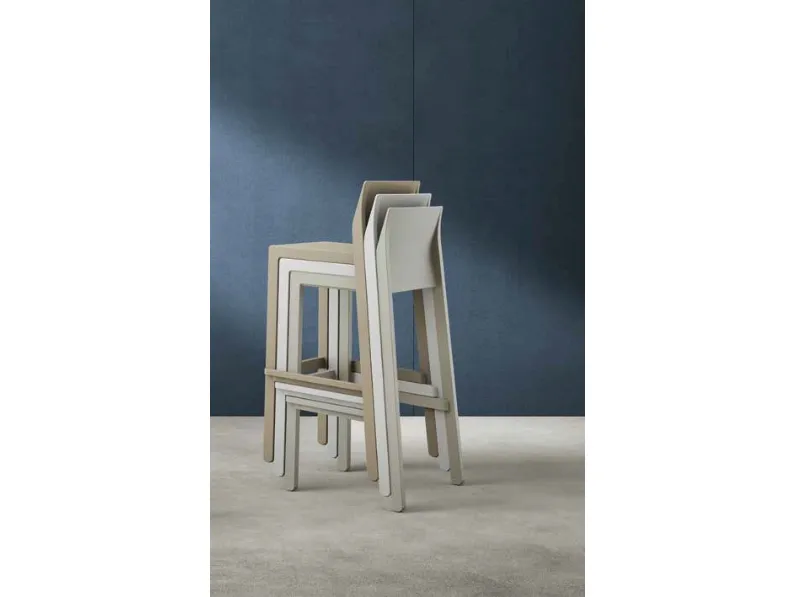 Sgabello Leterrazze in tecnopolimero rinforzato con fibra di vetro di Eurosedia