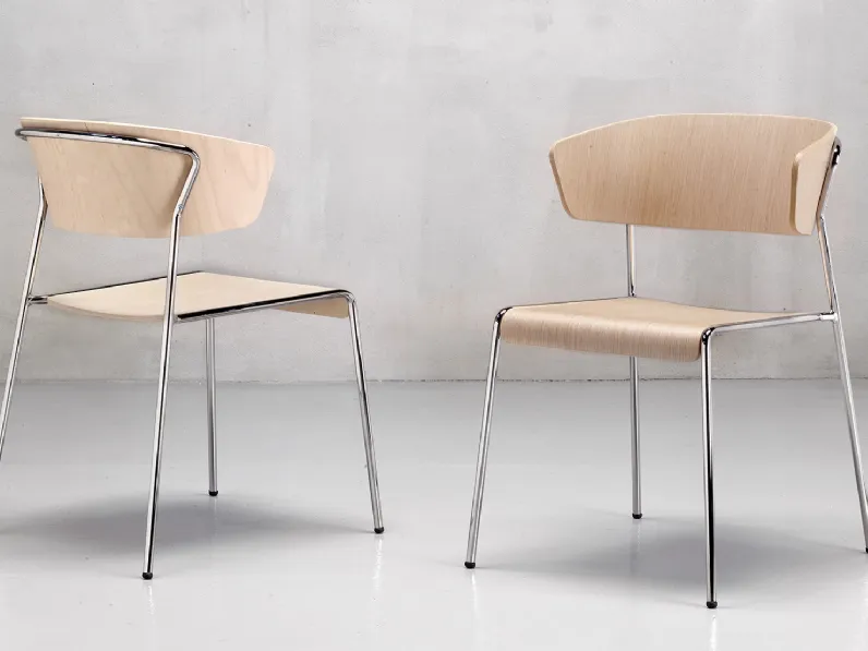 Sedia in legno Lisa Wood di Scab Design