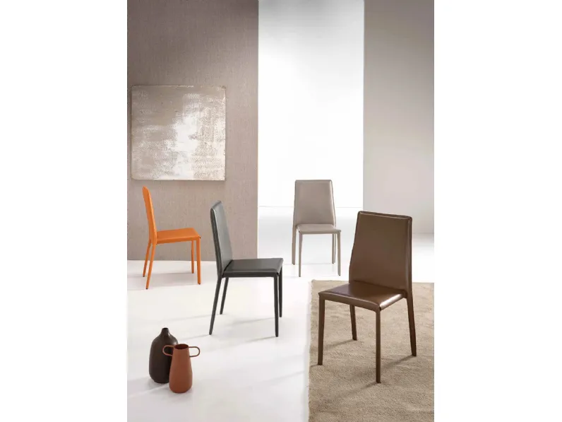 Sedia Lory in similcuoio di Capodarte