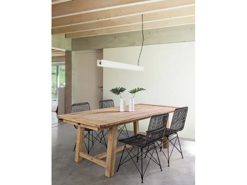 Sedia Lucila Kubu in rattan di Bizzotto