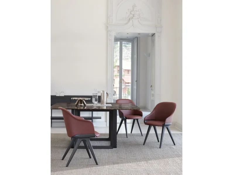 Sedia Lyz Pelle di Potocco