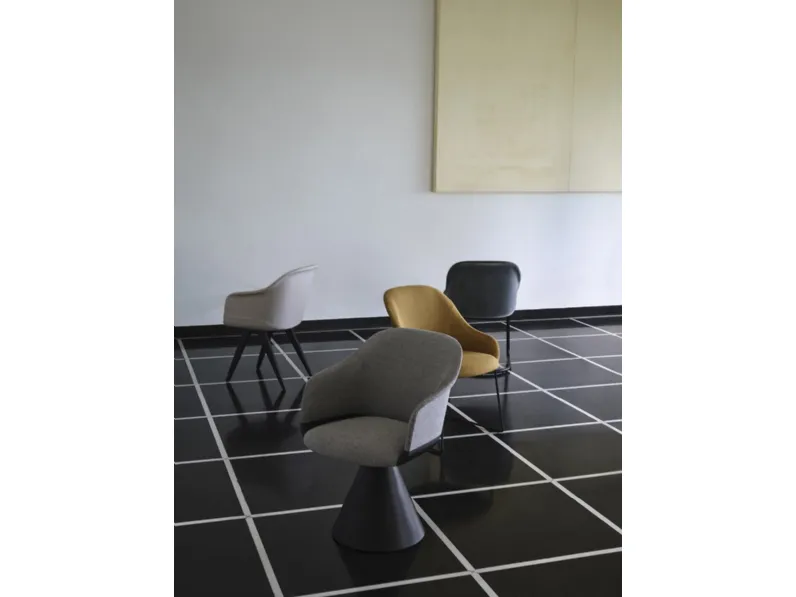 Sedia in tessuto Lyz di Potocco