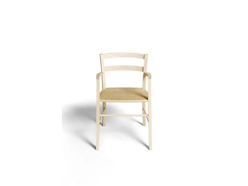 Sedia in massello di frassino M16 di De Padova