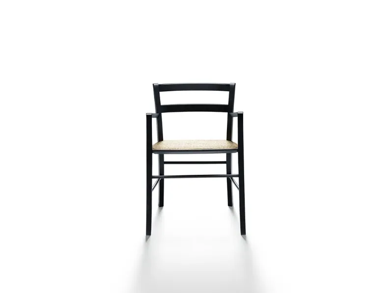 Sedia in massello di frassino M16 di De Padova