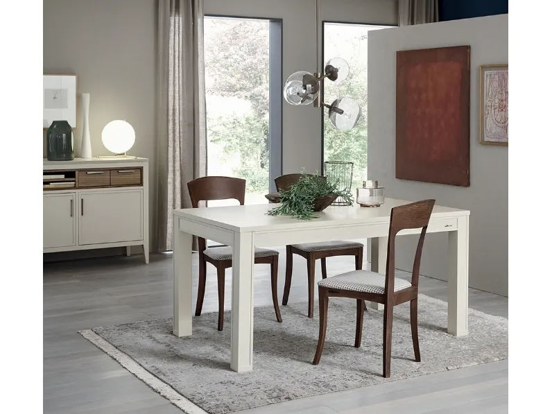 Sedia Magnolia in legno con seduta imbottita di Le Fablier