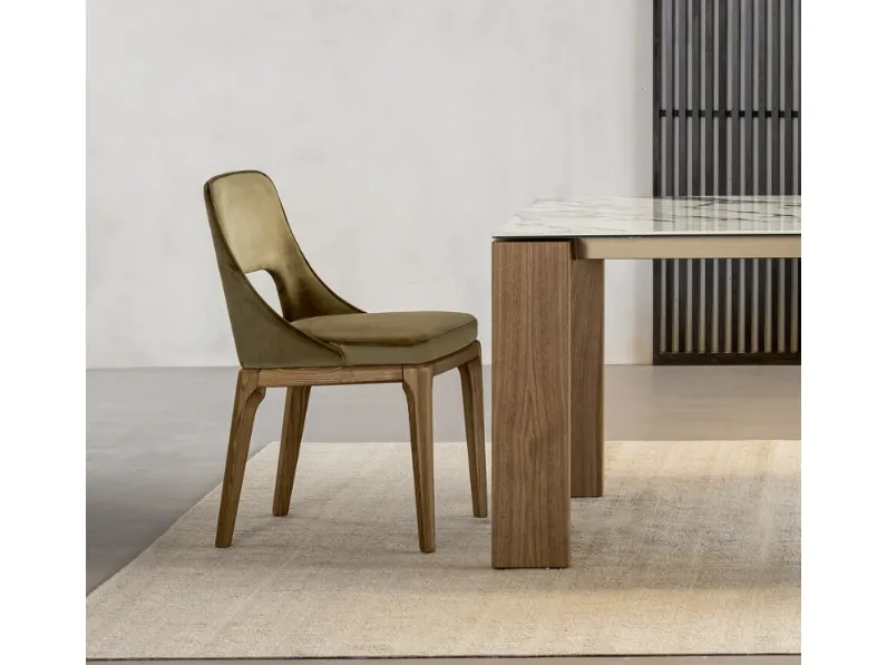 Sedia Maia in tessuto di Riflessi