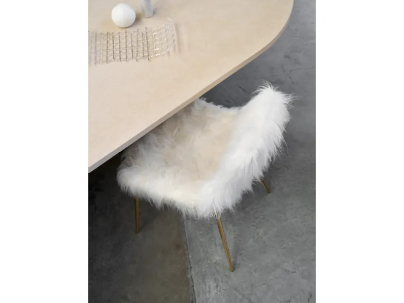 Sedia Mammamia Fur in eco pelliccia di Opinion Ciatti