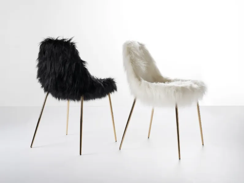 Sedia Mammamia Fur in eco pelliccia di Opinion Ciatti